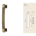 Дверная ручка из латуни Opera Linea Calì винтажная неоклассика