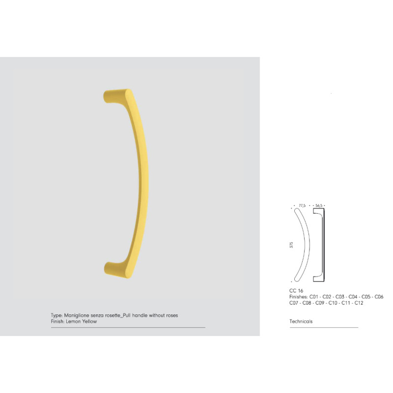 Дверная ручка MOOD COLOMBO DESIGN модель ONE или DUE