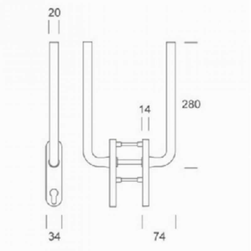Martellina PBA 2MM.015.00DK из нержавеющей стали AISI 316L