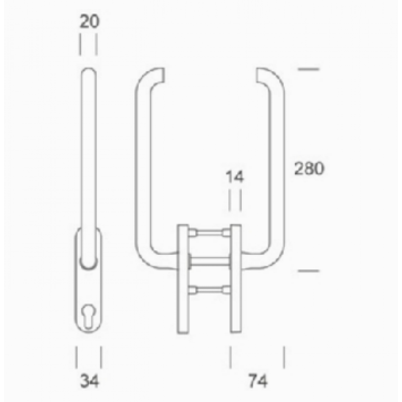 Martellina PBA 2MM.015.00DK из нержавеющей стали AISI 316L