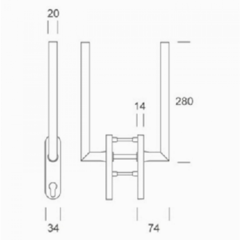 Martellina PBA 2MM.015.00DK из нержавеющей стали AISI 316L