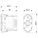 Подключенный механизм диммера VIEW Wireless VIMAR LINEA 30805