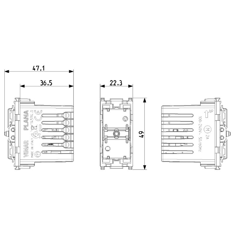 Подключенный механизм затвора IoT 14594.0 Plana Vimar