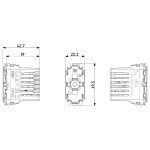Механизм рольставней подключенный Интернету вещей VIMAR LINEA 30804