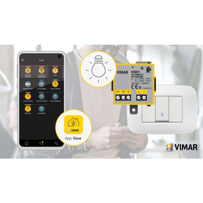 IoT 03981 Подключенный релейный модуль Vimar
