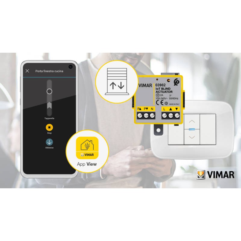 Подключенный модуль шторки IoT 03982 Vimar