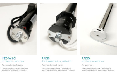 Трубчатые электродвигатели DOMOTECH EFFEZETA Полный каталог