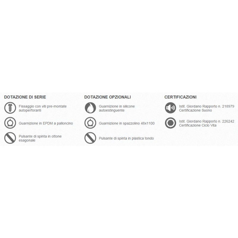 Проект Excluder для Порта Comaglio 1 700 Серия давления различных размеров