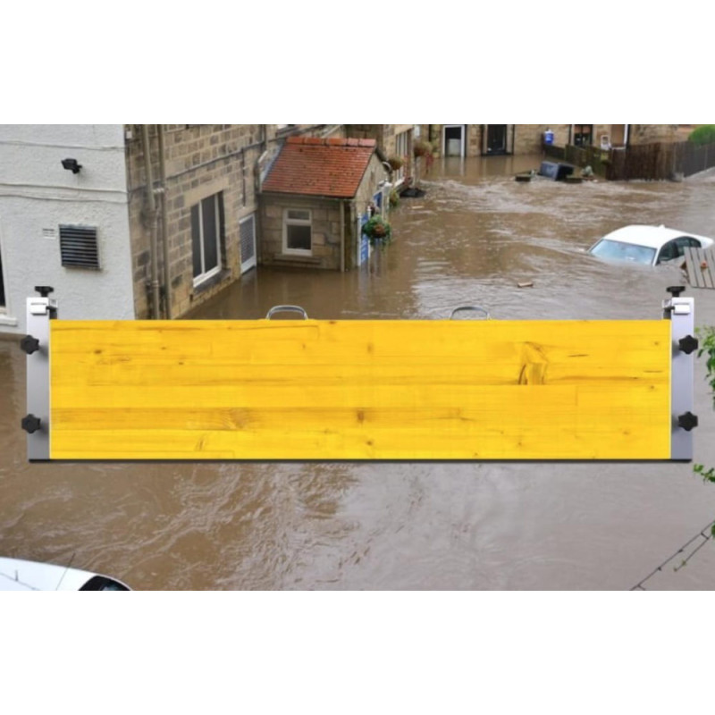 Экономичный комплект защиты от наводнений из дерева и алюминия