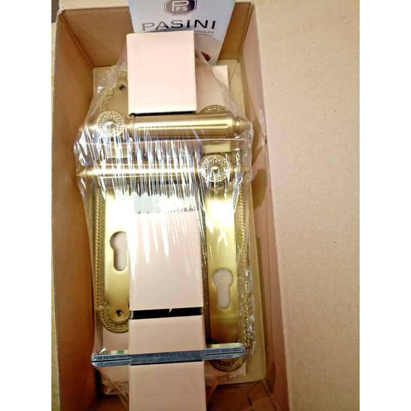 Патрик Classique PFS Pasini для латуни ручка двери на табличке