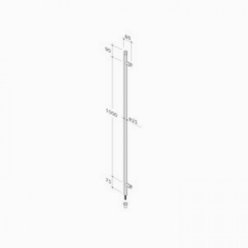 PBA Ручка 200C-V из нержавеющей стали AISI 316L с замком Инкорпорейтед