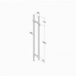 PBA K-LOCK Алюминиевая ручка из нержавеющей стали AISI 316L с замком Инкорпорейтед
