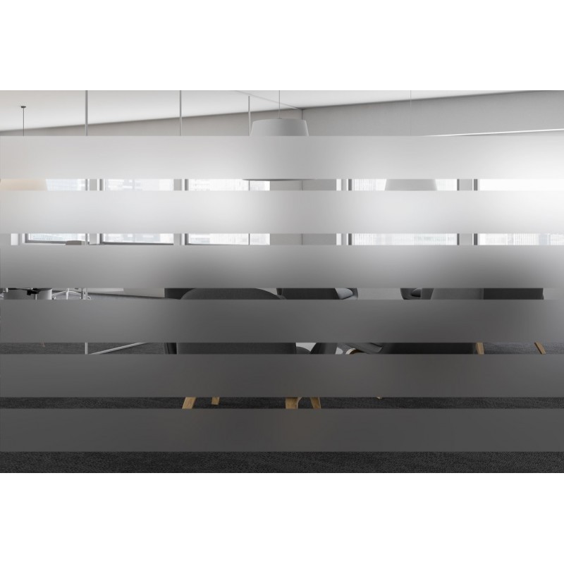 Полосатая клейкая оконная пленка Reflectiv INT 245 с линиями 45 мм