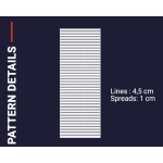 Полосатая клейкая оконная пленка Reflectiv INT 245 с линиями 45 мм