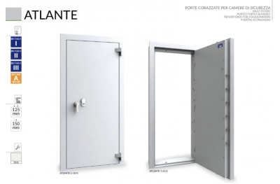 Бронированная дверь для камер безопасности Caveaux и Atlante Bordogna