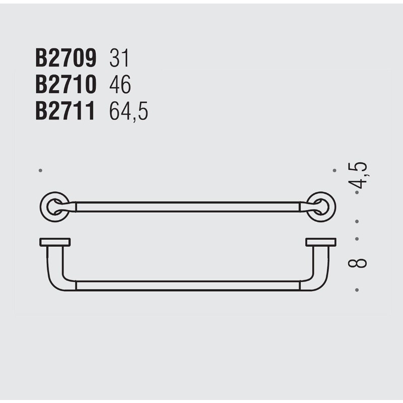 Держатель для полотенец для ванной Colombo Design Basic