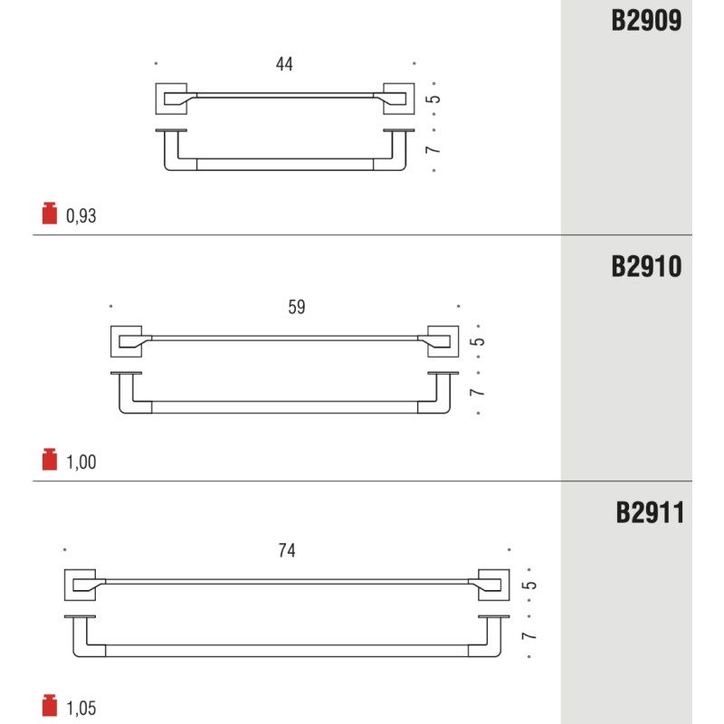Держатель полотенец ванной Colombo Design Forever