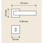 Prisma Linea Calì Дверная ручка Ручка ромбовидной формы