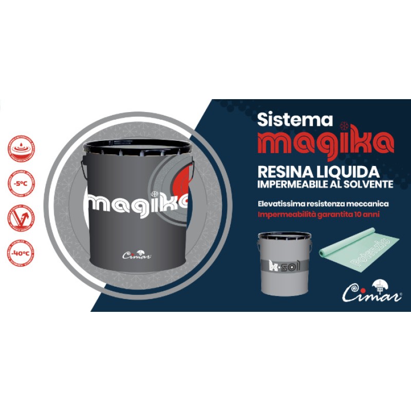 Смола для гидроизоляции с растворителем Magika
