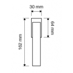 Отражение Синий Mesh окна ручка DK Linea Cali Кристалл