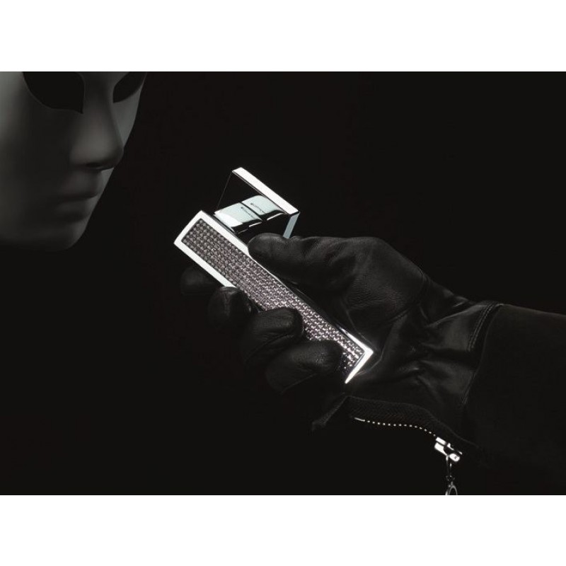 Отражение Синий Mesh Полированный хром ручка порт Rosetta Linea Cali Кристалл