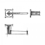 Ручки Rocket Frosio Bortolo для дизайна интерьера дверей