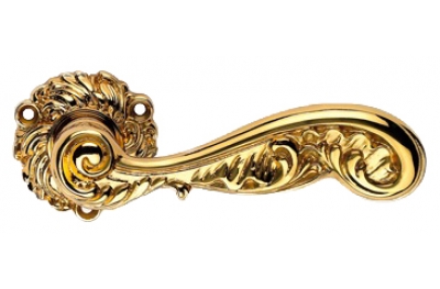 Французский рококо Золотой дверные ручки на Розетка Linea Cali Vintage
