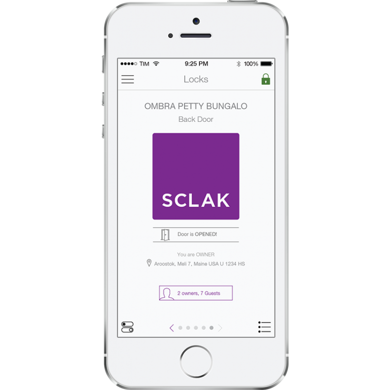 Sclak системы и посещаемости контроля доступа Откройте замок с Smartphone