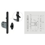 Замок для раздвижных деревянных дверей Reguitti S01SR50T