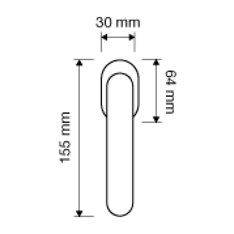Отражение Скалы Jet оконная ручка DK Linea Cali Кристалл