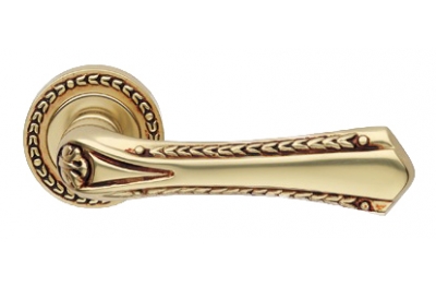 Сисси Золото французский Дверные ручки на Розетка Linea Cali Vintage