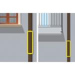 Риф Барьер Анти вторжения Радуга Гриппо Боллард с очками для балкона или террасы Поджоло