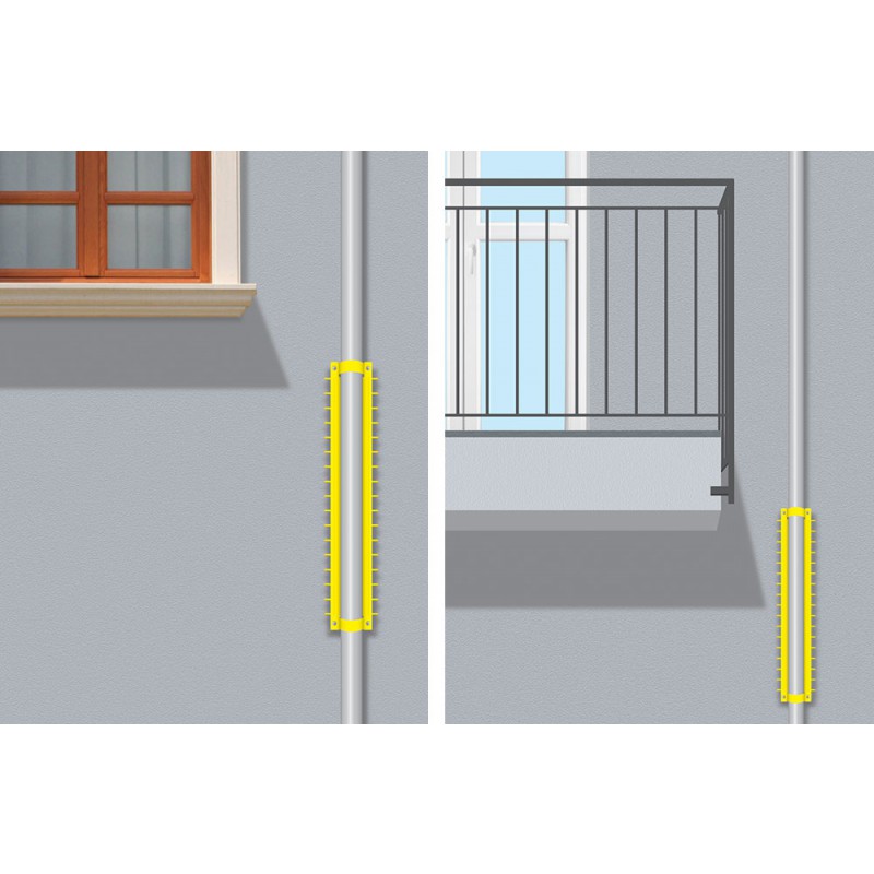 Риф Барьер Анти вторжения Радуга Гриппо Боллард с очками для балкона или террасы Поджоло
