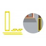 Риф Барьер Анти вторжения Радуга Гриппо Боллард с очками для балкона или террасы Поджоло