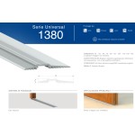 Алюминиевый порог для ограничителя сквозняка 1380 Comaglio Universal