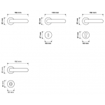 Солей чистое золото ручка порт Rosetta Linea Cali Vintage