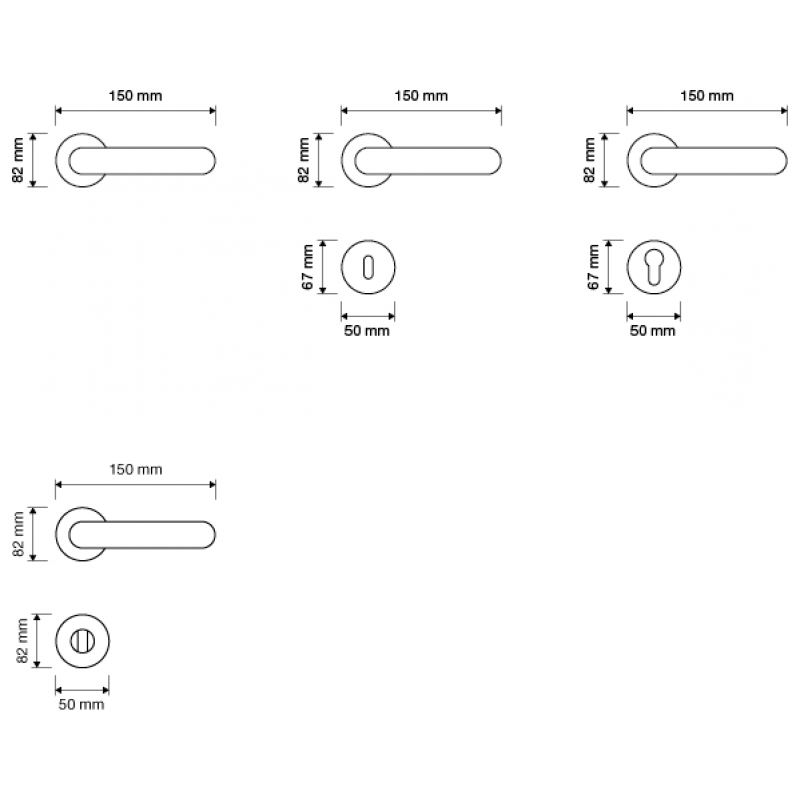 Солей чистое золото ручка порт Rosetta Linea Cali Vintage
