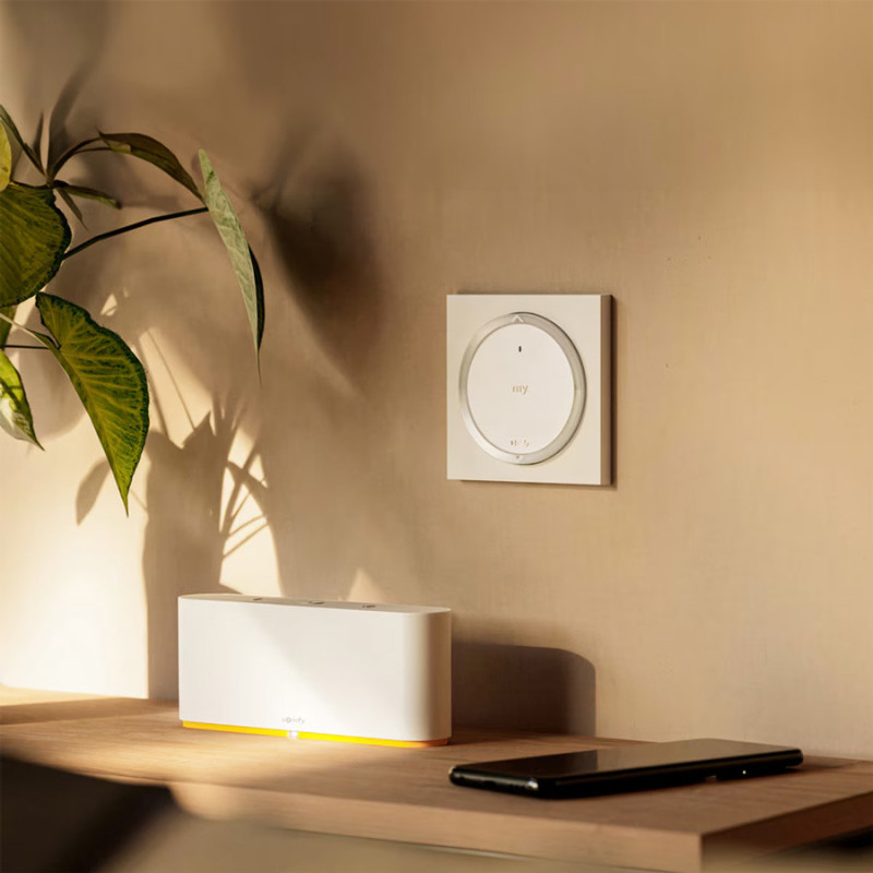 Somfy Amy io настенное радиоуправление квадратной круглой рамкой