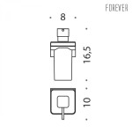 Colombo Design Forever Настенный дозатор мыла 0,22л