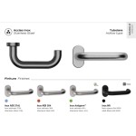 Стокгольм Reguitti Inox дверная ручка с овальной розеткой