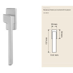 Оконная ручка Stream Zincral Linea Calì механизмом DK