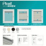 Плиссированные жалюзи Plicell Skin Screw 13 мм Простая установка