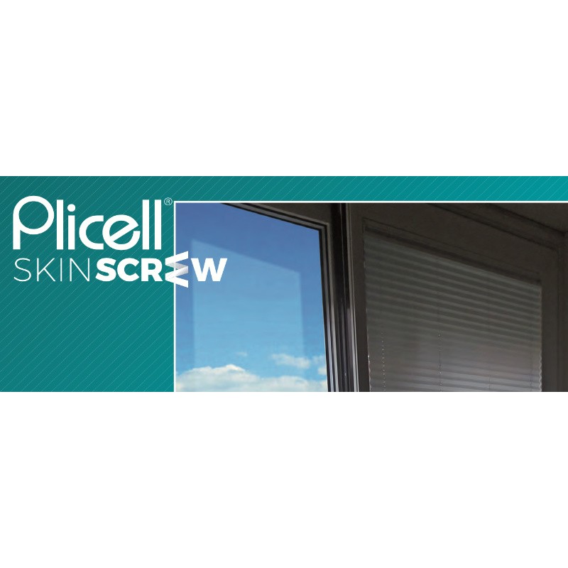Плиссированные жалюзи Plicell Skin Screw 13 мм Простая установка