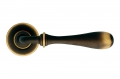 Ручка двери Tosca Matt Bronze на розетке в стиле английского коттеджа Linea Calì