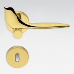 Twitty Полированная хромированная дверная ручка на розетке Победитель Colombo Design International Award
