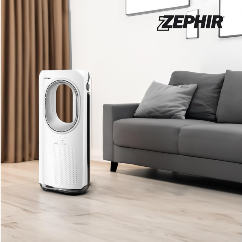 Zephir PH88BL Белый безлопастной башенный вентилятор с дистанционным управлением