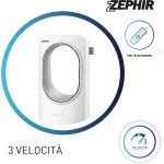 Zephir PH88BL Белый безлопастной башенный вентилятор с дистанционным управлением