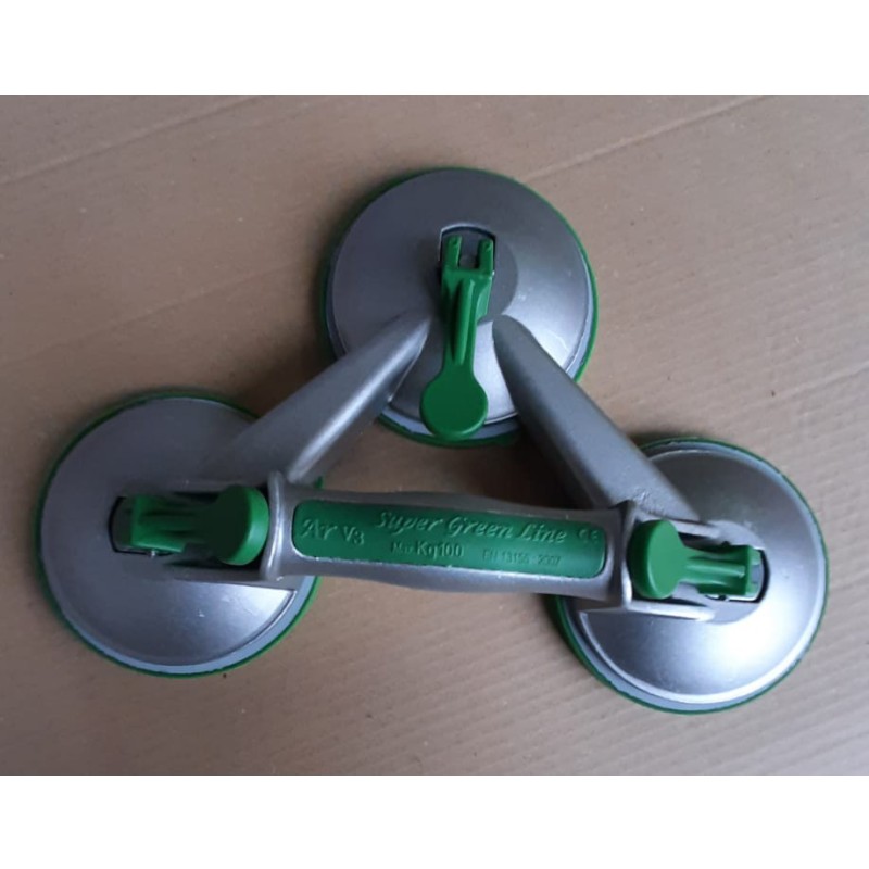 Стеклянная присоска тремя пластинами для стекольщиков и мастеров по изготовлению окон