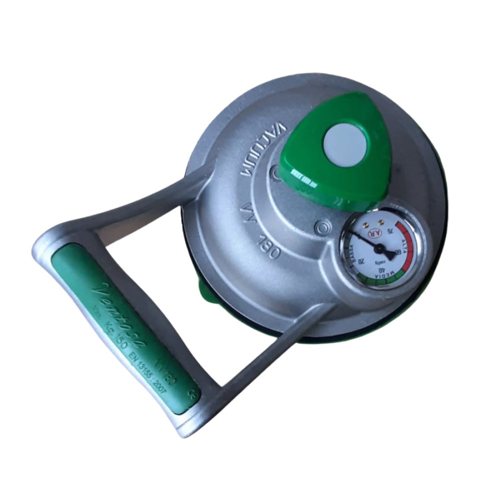 Стеклянная присоска вакуумметром для стекольщиков Ariston Ø200 мм