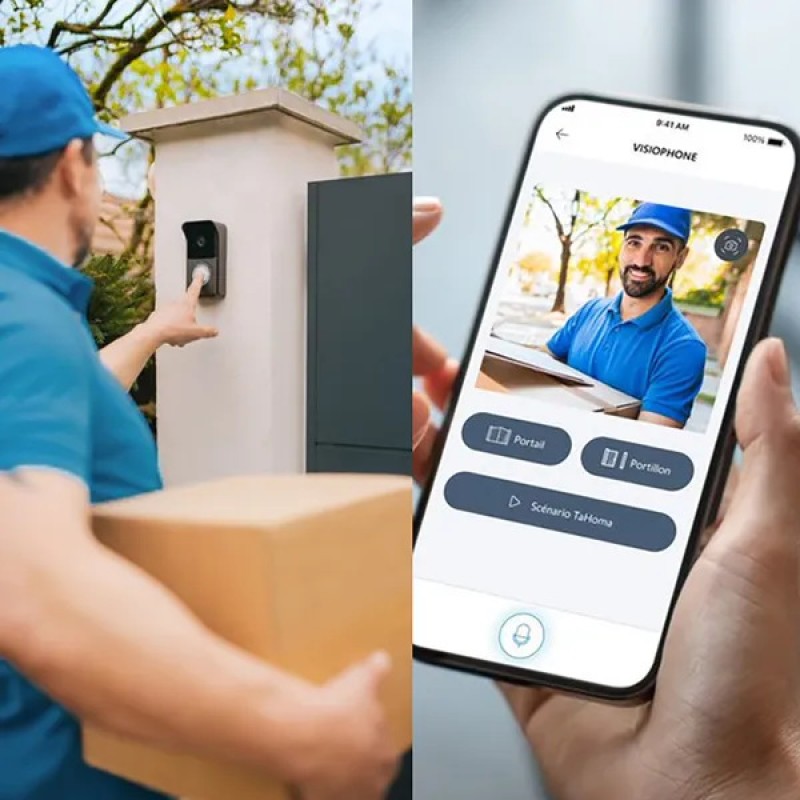 Подключенный видеодомофон Somfy V500 Connect с сенсорным экраном